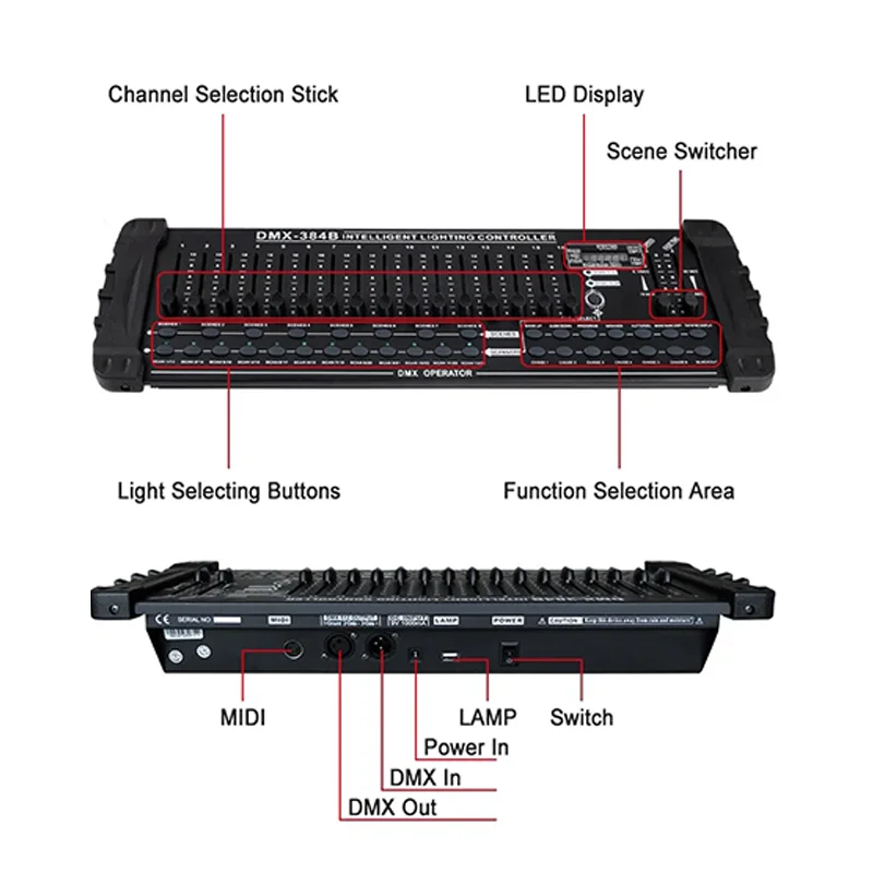 Vendita calda Igreslite 384 DMX Console Stage Light Dimmer Controller Dmx wireless Dmx512