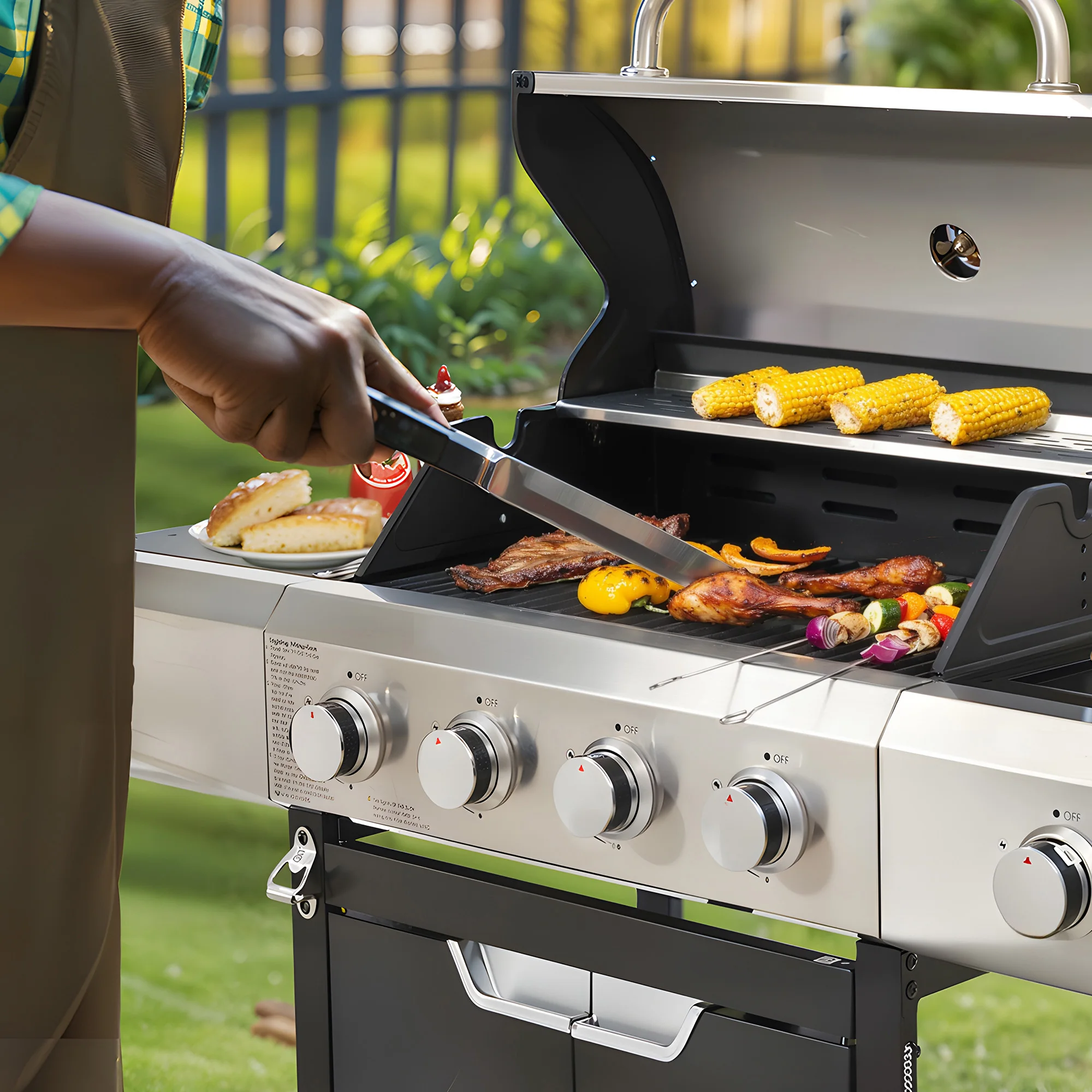 Parrilla de propano de 4 quema - Camping Cooking Cover reseña y precio