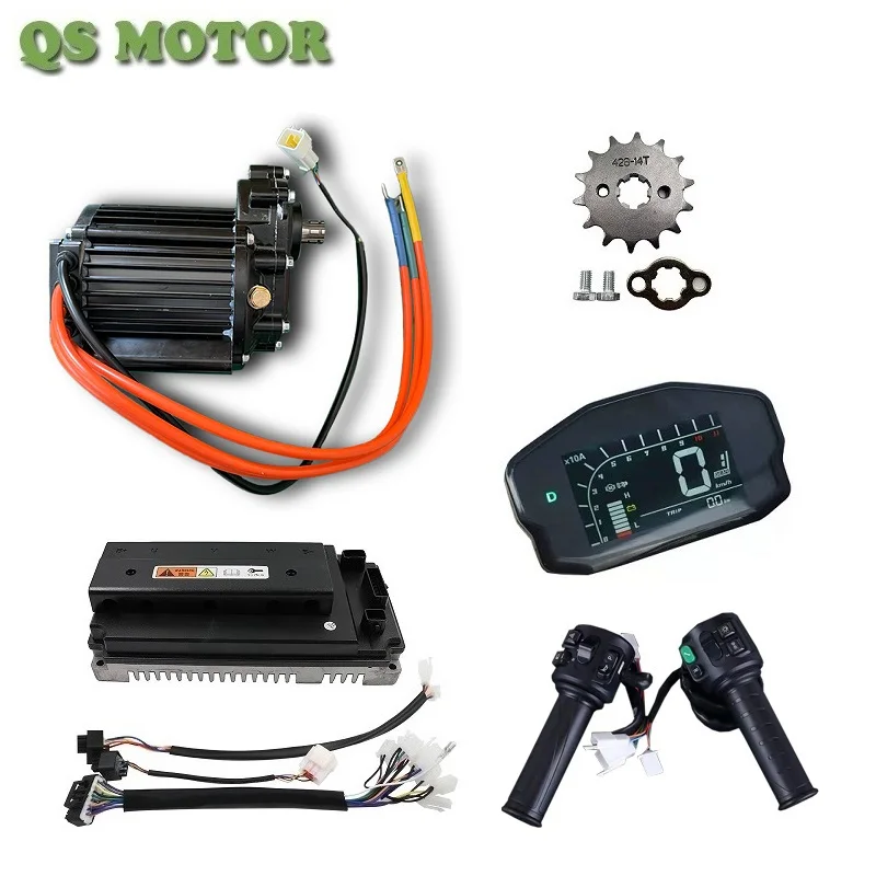 QS 2000W 120 60H Mid Drive PMSM Motor with Internal Gear Conversion Kit with VOTOL Controller EM-150