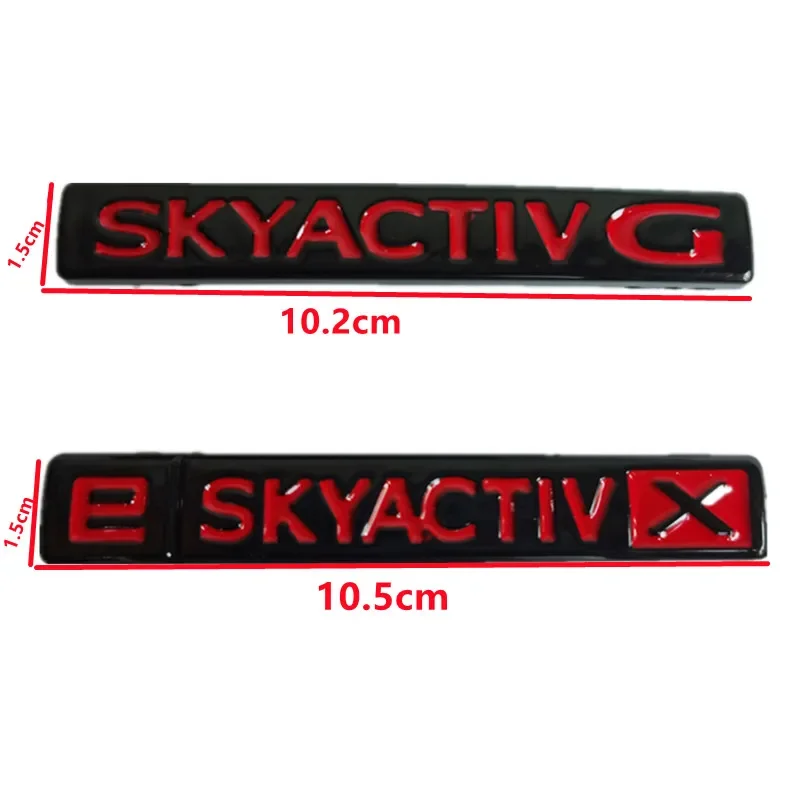 SKYACTIVG ESKYACTIX For 2 3 5 7 CX-5 CX-7 CX-30 SKYACTIV G E SKYACTI X Rear Trunk Tail Logo Sticker Emblem Decal