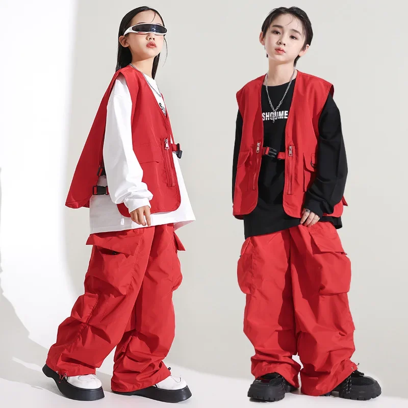 Girls' Jazz Dance Costume Handsome Japanese Street Dance Performance Costume Set Children's Hiphop Show Stage Trend