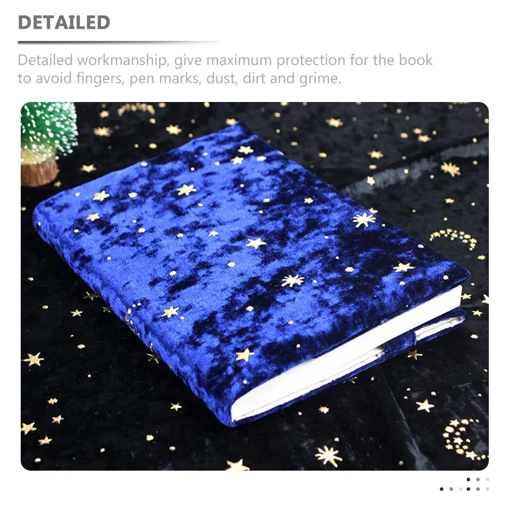 Cloth Book Cover Decoration Sleeve Protector Covers for Hardcover Pouch Bronzing Velvet Sleeves