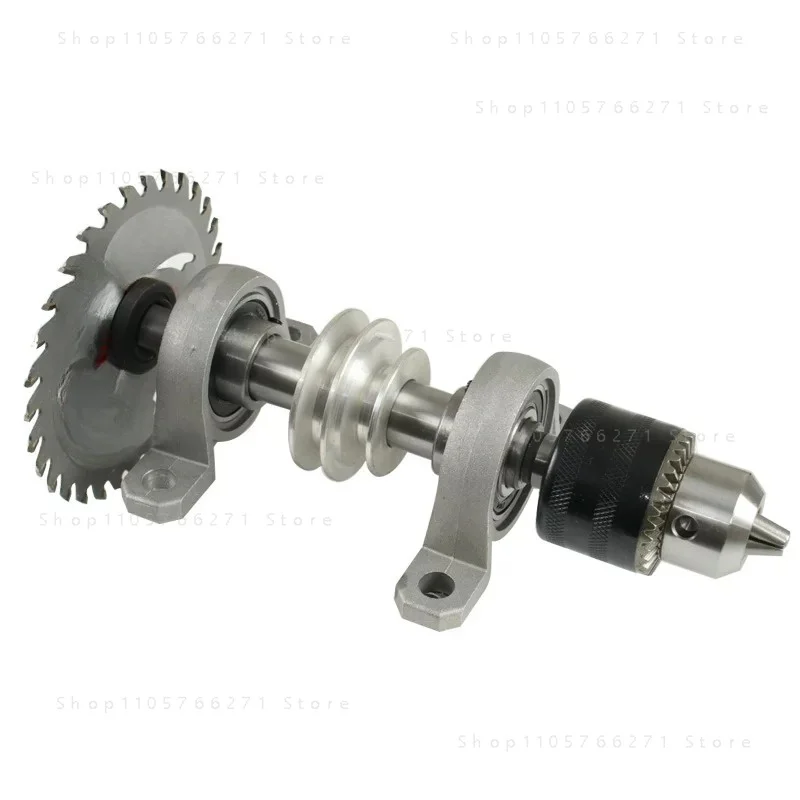Bearing table saw, drilling woodworking rotary lathe, DIY spindle chuck
