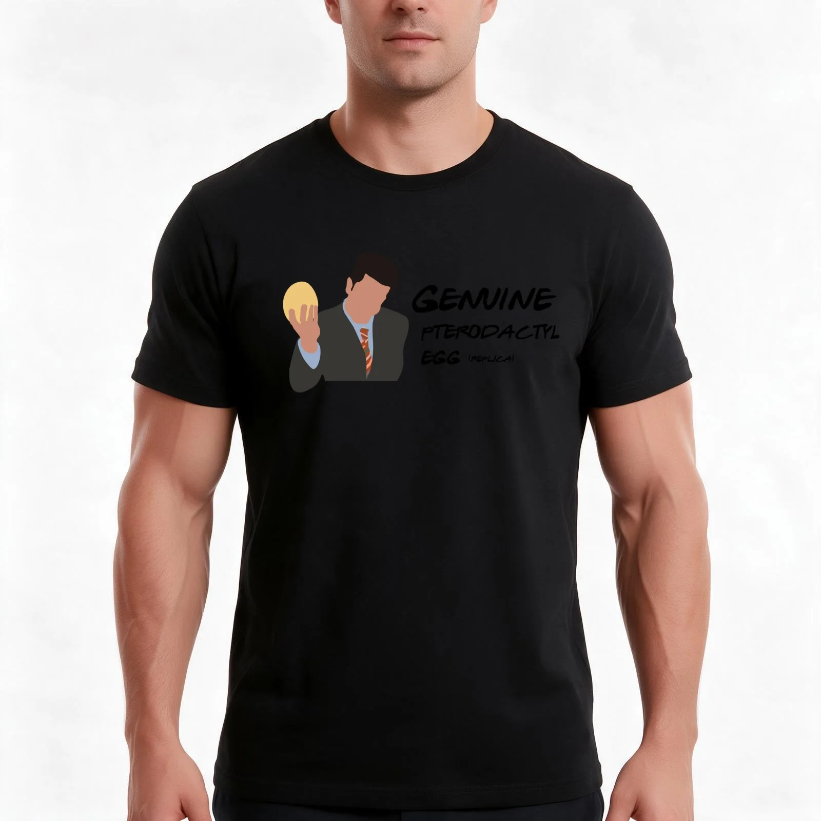 Genuine pterodactyl egg replica T-Shirt Summer Casual Cotton Tee Oversized Streetwear Tops Vintage Graphic Print 100% Cotton
