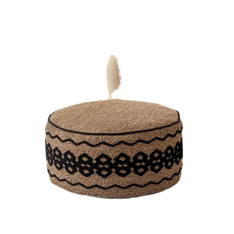 Round  s eat pier living room shoe change stool tatami seat cushion carpet embroidered se at pier futon sea t pier wholesale