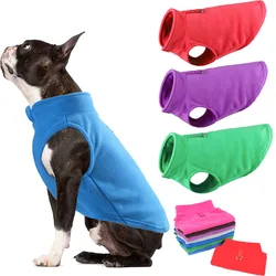 Roupas de cachorro de lã quente, casaco chihuahua, jaqueta pet, colete com anel D, roupa de buldogue francês, roupa de cachorro, fantasia York, inverno