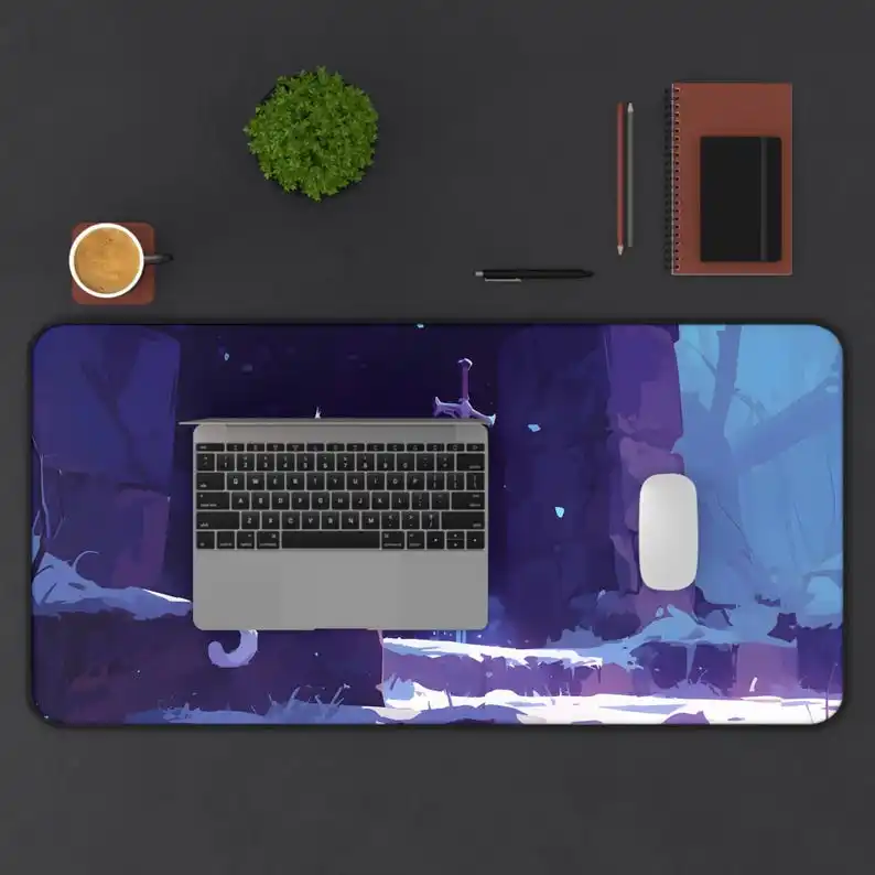 لوحة ماوس قطة لطيفة | Kawaii أنيمي مكتب حصيرة XL | لوحة ماوس الألعاب الرائعة | ديكور مكتب لطيف | هدية عاشق القط | كاواي مكتب Acc #4