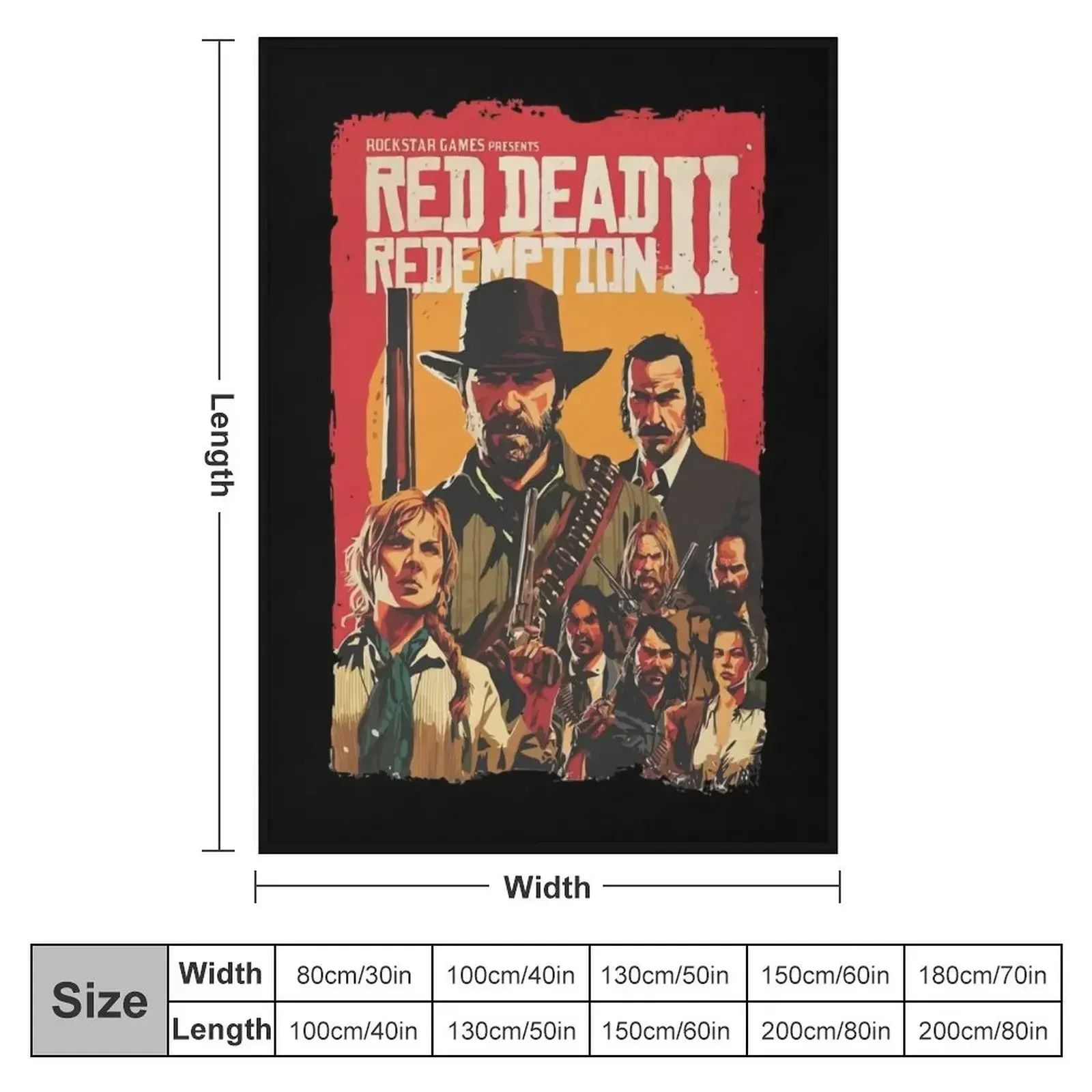 red dead redemption Throw Blanket Sofa Throw Sofa Quilt Soft Beds Plaid Blankets