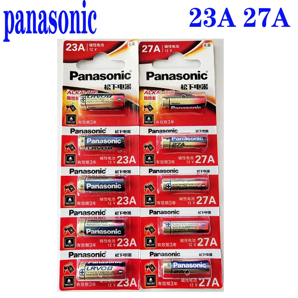 5 قطعة بطاريات باناسونيك القلوية 23A 12V 23A 12V 23GA A23S E23A EL12 MN21 V23GA البطارية