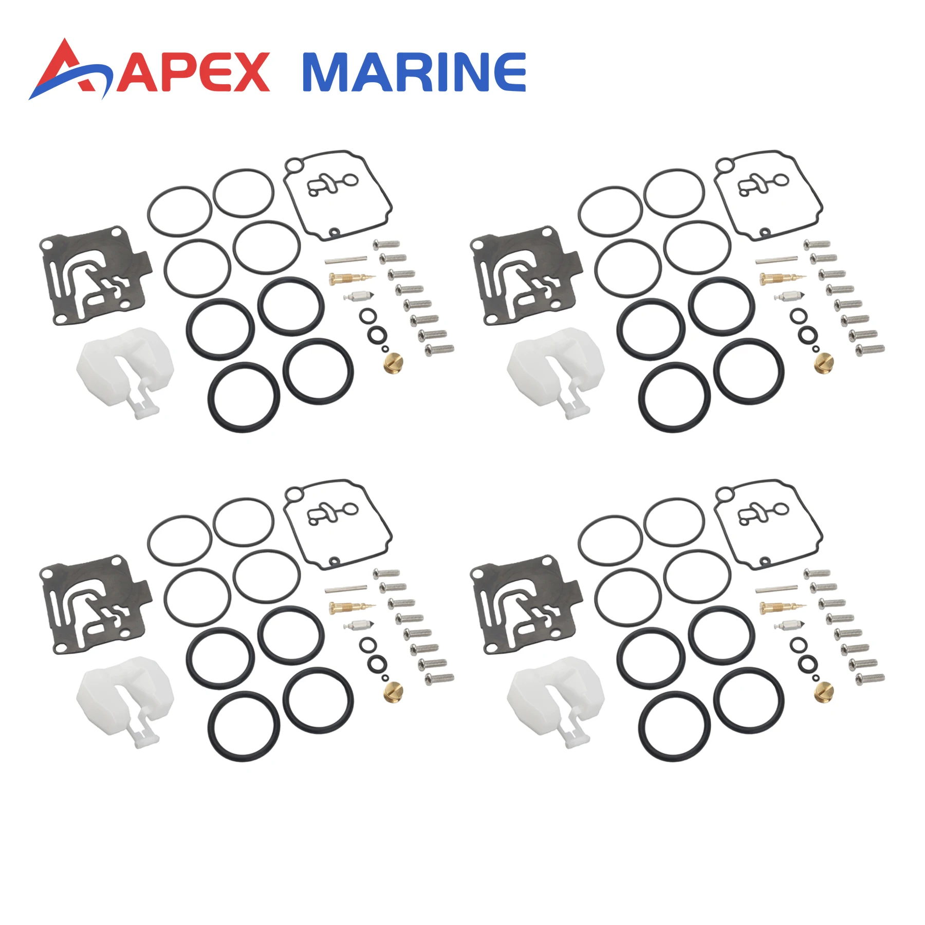 

4 Pcs 62Y-W0093-11-00 Boat Motor Carburetor Rebuild Kit Replacement for Yamaha Outboard 50HP F50 T50 Engine 62Y-W0093-10-00
