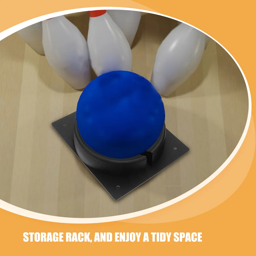 2 قطعة من البلاستيك العالمي كرة البولينج قاعدة عرض رف تخزين الكرة القوية للمعدات الرياضية وتنظيم الصالة الرياضية #2