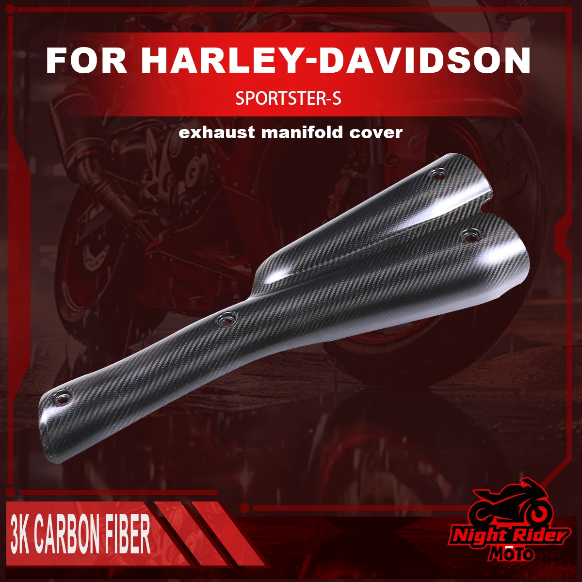 

Для Harley Sportster S 1250S S1250 2021 2022 2023 2024 + модифицированные детали для мотоцикла, боковой обтекатель, карбоновая крышка выхлопного коллектора