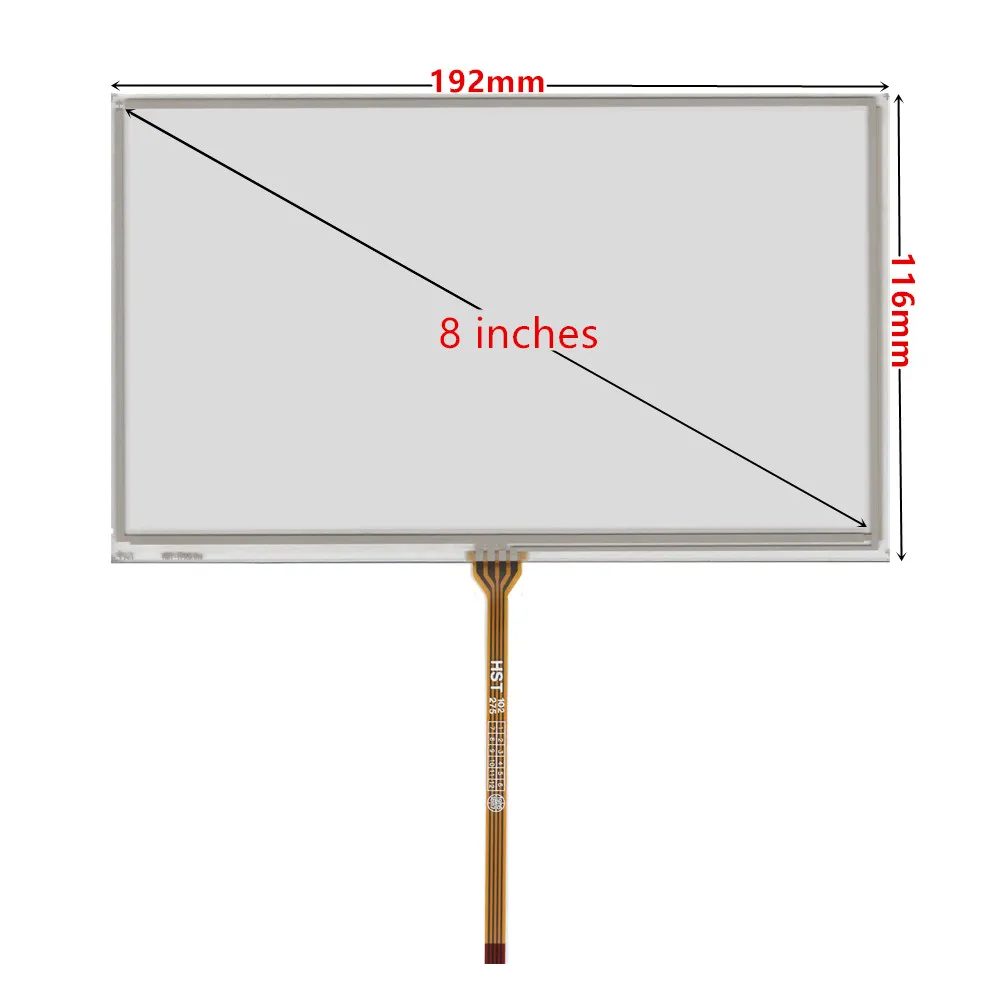 10ชิ้น/ล็อต6.2/7/8นิ้วแผงกระจกหน้าจอสัมผัส Digitizer 4Pin สำหรับรถยนต์ DVD GPS นำทางมัลติมีเดีย