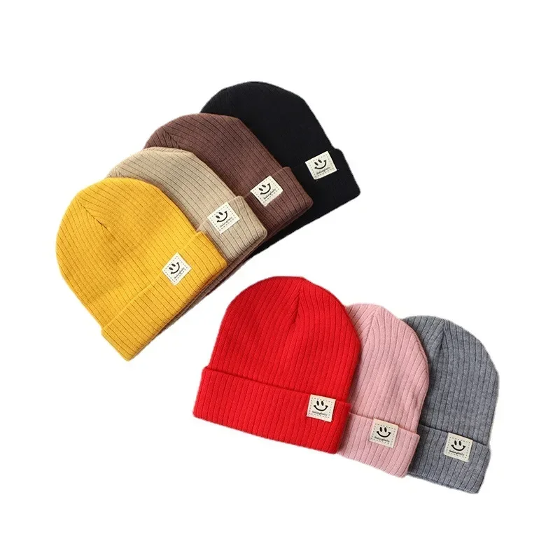 Newborn Hats Autumn and Winter Thickened Knitted Cotton Hats for Boys and Girls Baby Pullover Hats Spring and Autumn Baby Hats