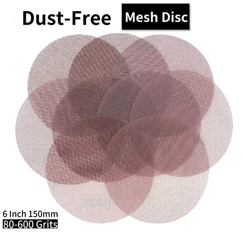 Abrasive dust-free sandpaper series, suitable for car polishing, 5/10/20PCS 6-inch sanding disc 80 100 120 180 240 320 grit