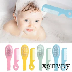 Xgnvpy Baby Comb Baby Hair Removal Brush Massage Newborn Bath Shampoo Soft Brush Set Hair Brushes  Edge Brush