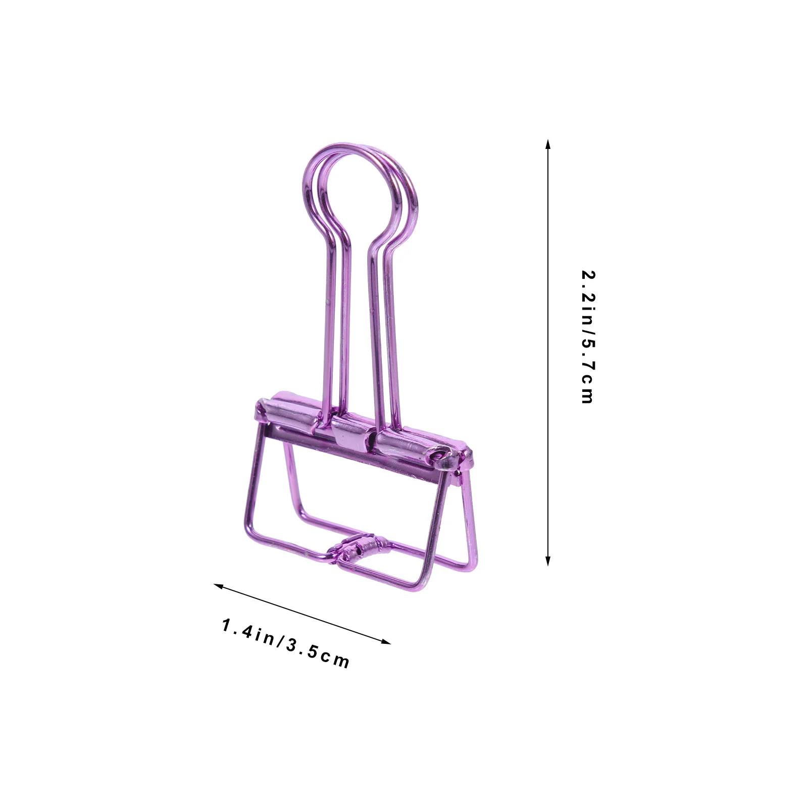 10Pcs Metal Binder Clips Reusable Well Polished Not Hurt Hands for Students Teachers Office Medium Binder Clips Bulk