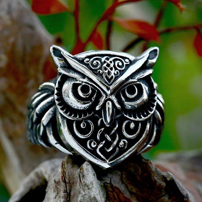 BEIER 316L Stainless steel simple Fashion animal cute pet owl Ring For Man/Women jewelry BR8-1119