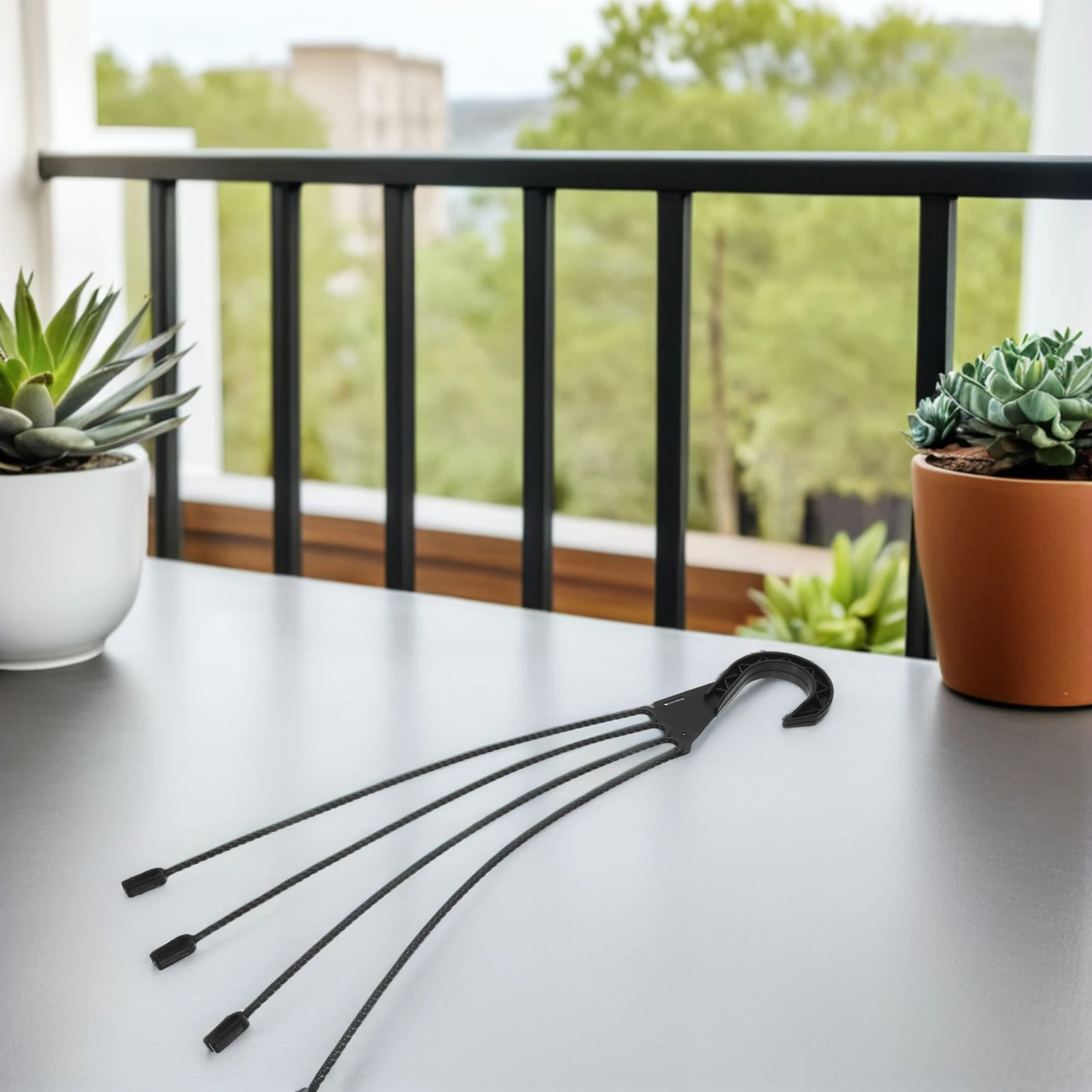 

5 Pcs Hanging Basin Hook Flowerpot Support Tools Hooks Hangers Plastic Wall Planter Lace Potted Bracket