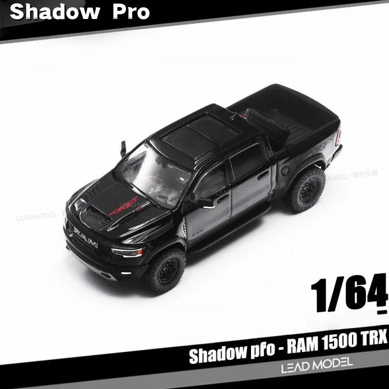 在庫あり-シャドウ-プロ1-64-ram-1500-trx-ダッジ-ティラノサウルス-合金ダイキャストカーモデル、大人の装飾品、男の子のおもちゃ、子供のギフト