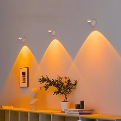 Wireless Sunset Lamp Night Light Projector Deoration Home Wall Lamp Kitchen Display Cabinet Cupboard Bedroom RV Reading Lamps