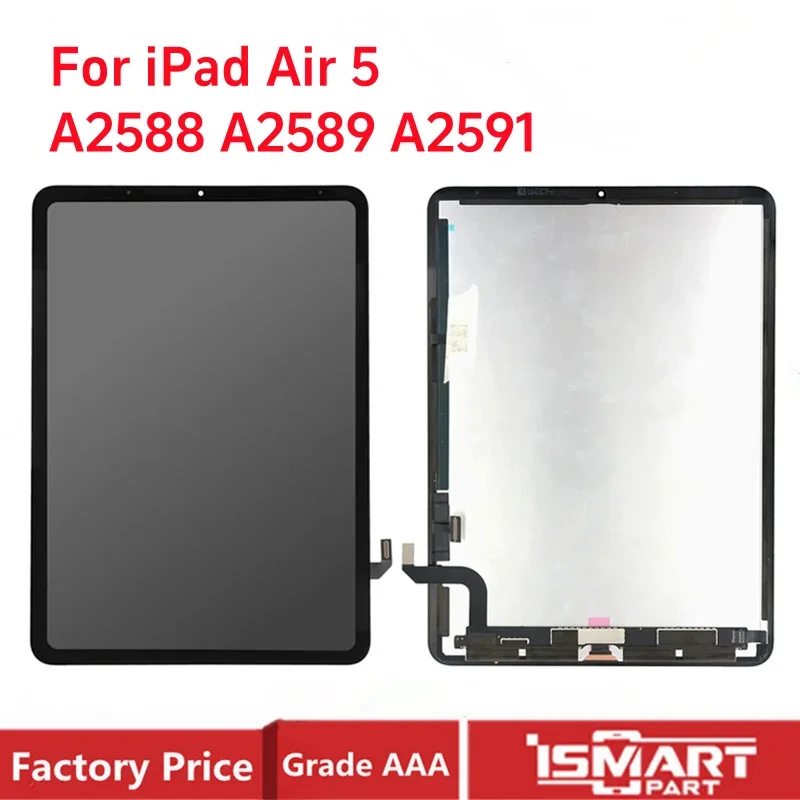 

Замена ЖК-дисплея для iPad Air 5, 5-го поколения 2022, ЖК-дисплей, дигитайзер сенсорного экрана в сборе A2588 A2589 A2591Запчасти для ремонта
