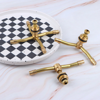 1Pc 2/3/4 Arm 360°Automatic Rotary Whirling Sprinkler Garden Lawn Irrigation Watering Nozzle Spray Rotating Brass Sprayer