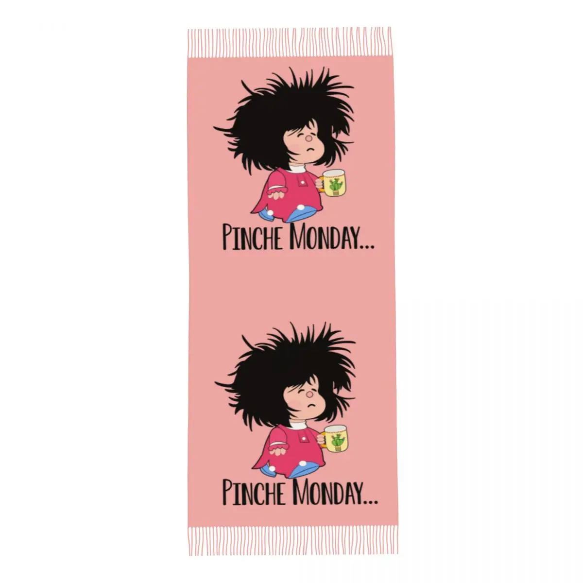 مخصص مطبوعة Pinche الاثنين مضحك مافالدا وشاح الرجال النساء الشتاء الدافئة الأوشحة كوينو الأرجنتين شالات كوميدية يلتف #5