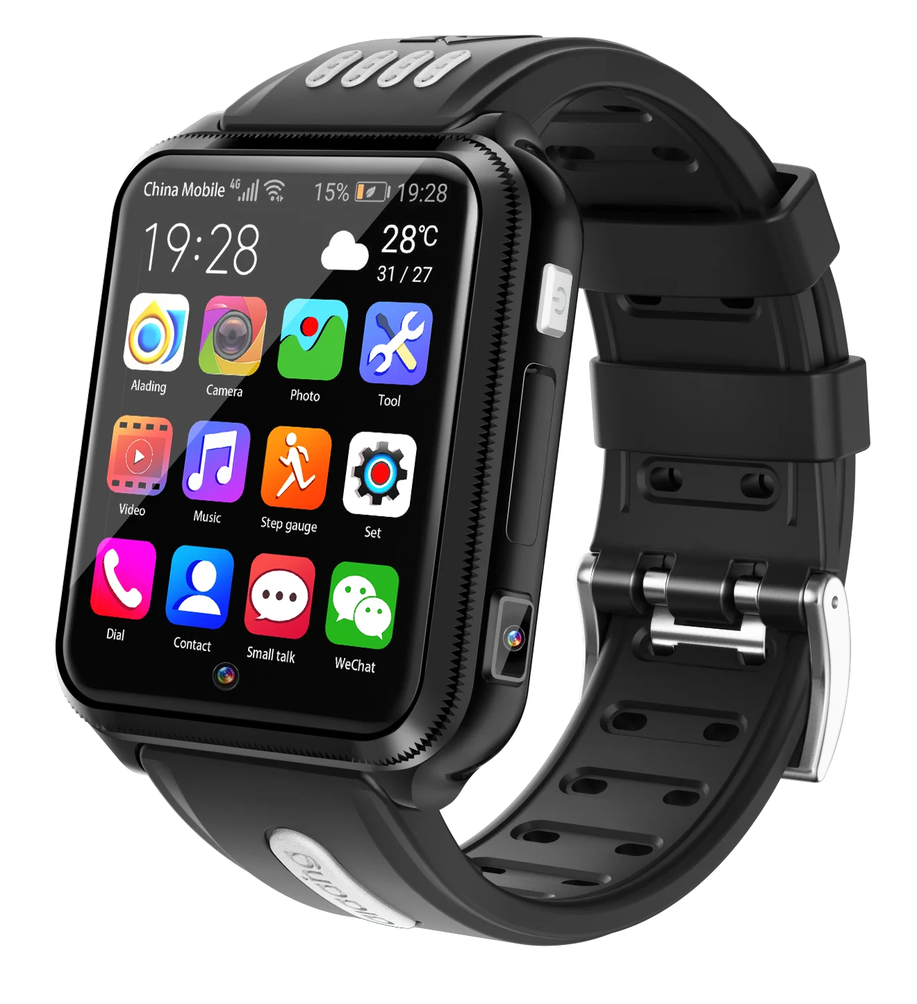 Android 9.0 Smart 4G Remote Camera GPS WI-FI Trace Locate Kids Student Google Play Bluetooth Smartwatch Video Call Phone Watch