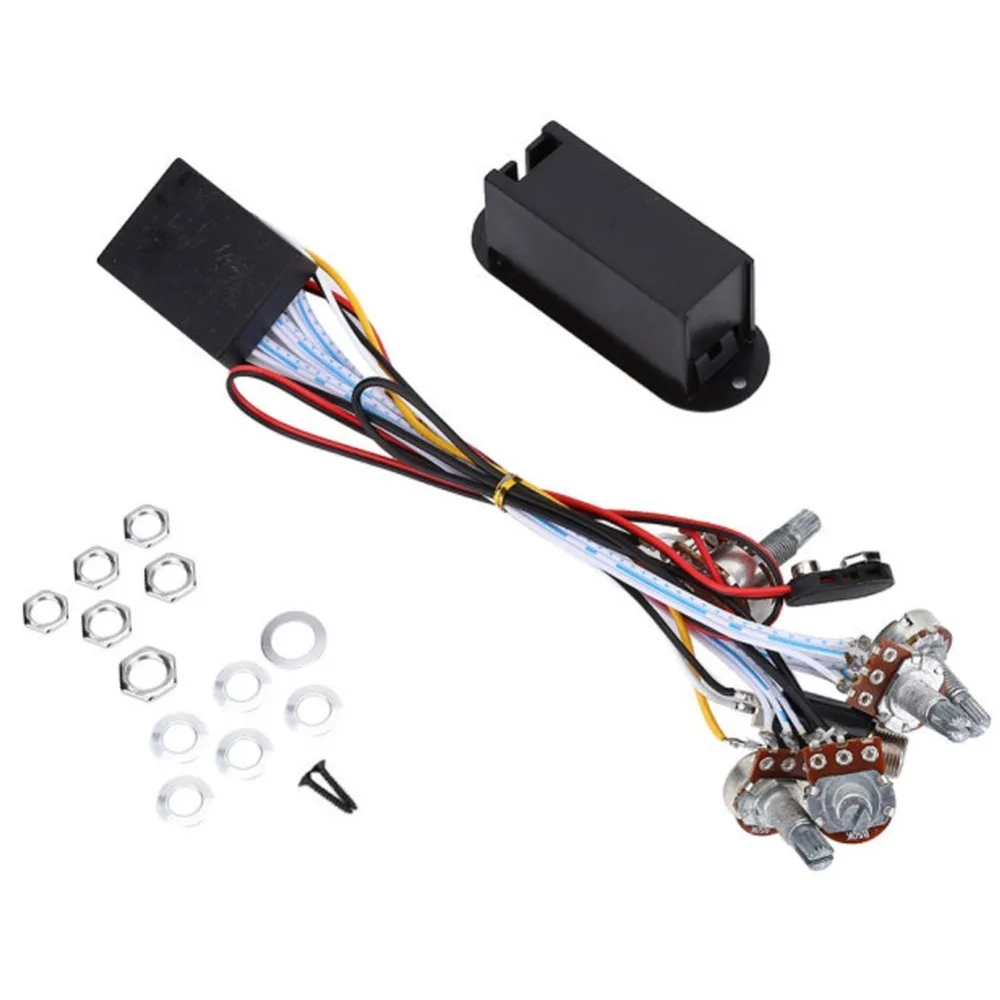 equalizador-de-3-bandas-​-​-pre-amplificador-eq-ativo-​-com-conectores-​-modulo-de-controle-de-tom-​-controle-de-tom-de-baixo-​-instalacao-facil-​-circuito-de-pre-amplificador-de-baixo-​