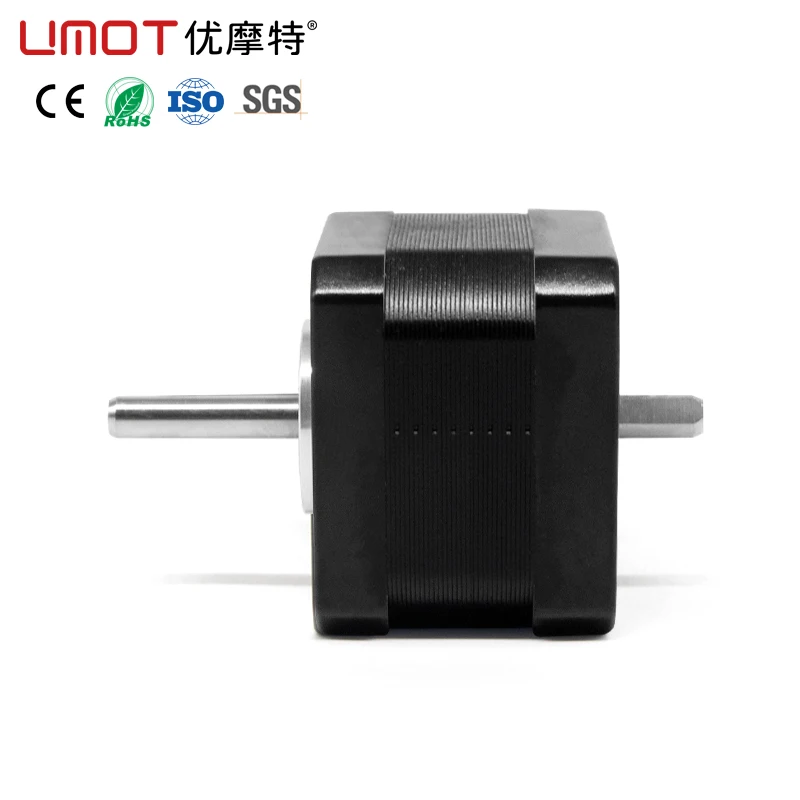 

Двухвальный шаговый двигатель UMOT Nema17 42X34 мм 1,8 ° DC1.33A 270mN.m 2-фазный для высокоточного позиционирования для 3D-принтера