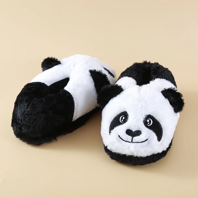 Jongens Zwart En Wit Schattige Panda Vorm Kerst Easter Cadeau Warme Indoor Dweil Tapijt Dweil