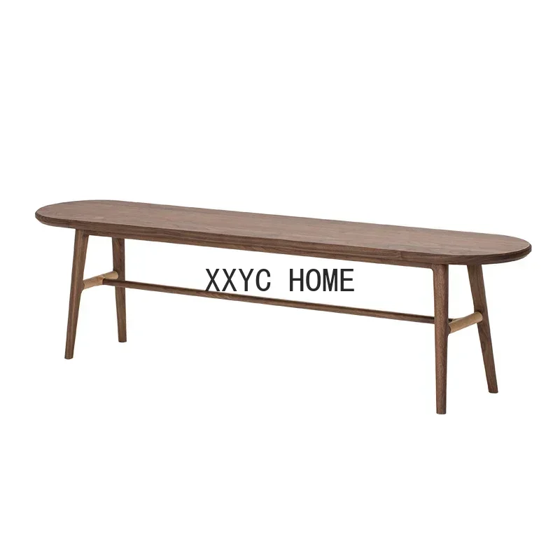Nordic Solid Wood Stool Dining Table Household Bench Economical Long Board Dining Stool