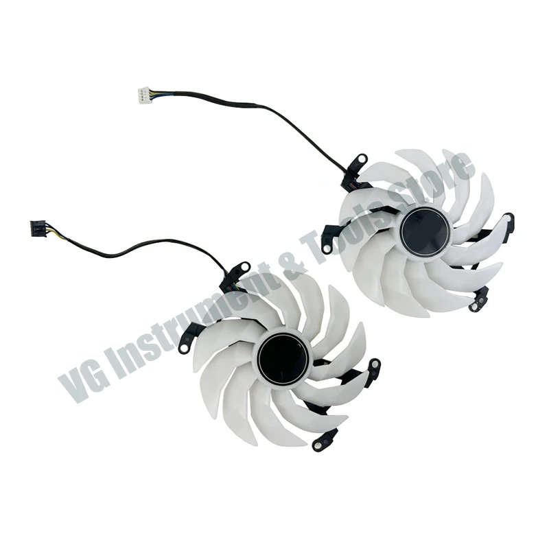 Neuer Lüfter 102MM GFY10015H12SPA 4PIN 6PIN für KFA2 Galax GeForce RTX 3060 3060Ti 3070 3070Ti EX Weiße Grafikkartenlüfter – Detail 2