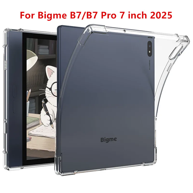 For Bigme B7 2025 Case 7 inch Transparent Thickened Airbag Soft Silicone Cover Shockproof funda Tablet Bigme B7 Pro 7" TPU Shell