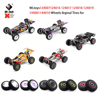 WLtoys RC Car Wheels Original Tires for 124007 124017 124019 124018 144001 144010 Remote Control Car Parts Rubber Tires Set