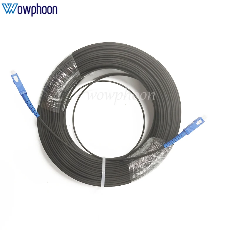 SC UPC SC Optical Patch Cords, 3 Steel Wire, Fiber Patch Cables, Single Mode, FTTH Drop Cable, High Quality customized