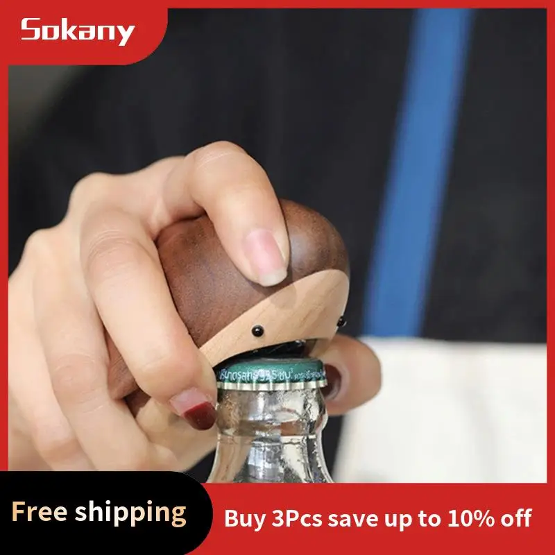 A59E-Животный декоративный открывалка для пивных бутылок, портативная открывалка для бутылок, инструмент для удаления крышек бутылок с газировкой, украшение дома