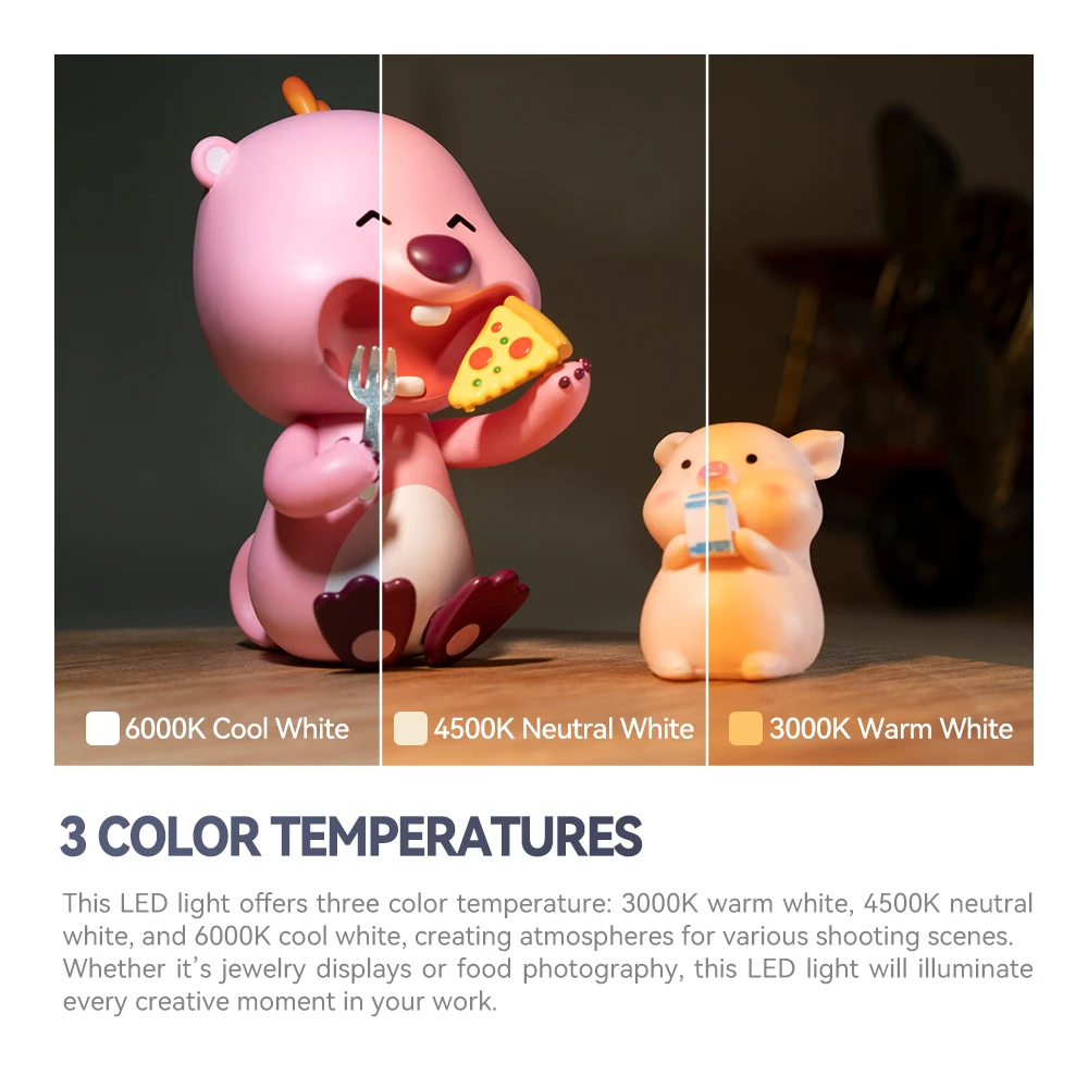 TTARTISAN Fill Light Video Light Magnetic Mount Reteo Film Style Mini LED Light 0.5W 3000/4500/6000K CRI 95+ 300mAh Cold Shoe