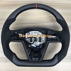 Real Black Carbon Fiber Steering Wheel For Model S Model X 2022 2023 2024 Glossy Matte Sport Wheel High Quality Custom Style