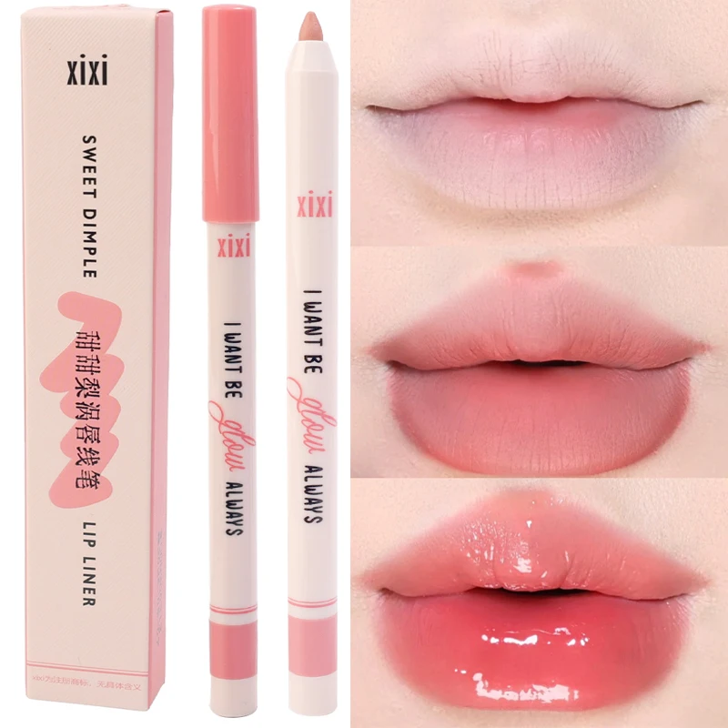 3D Lips Velvet Matte Lip Liner Pencil Waterproof Lasting Plump Lipstick Natural Outline Lips Contour Line Makeup Lipliner Pen