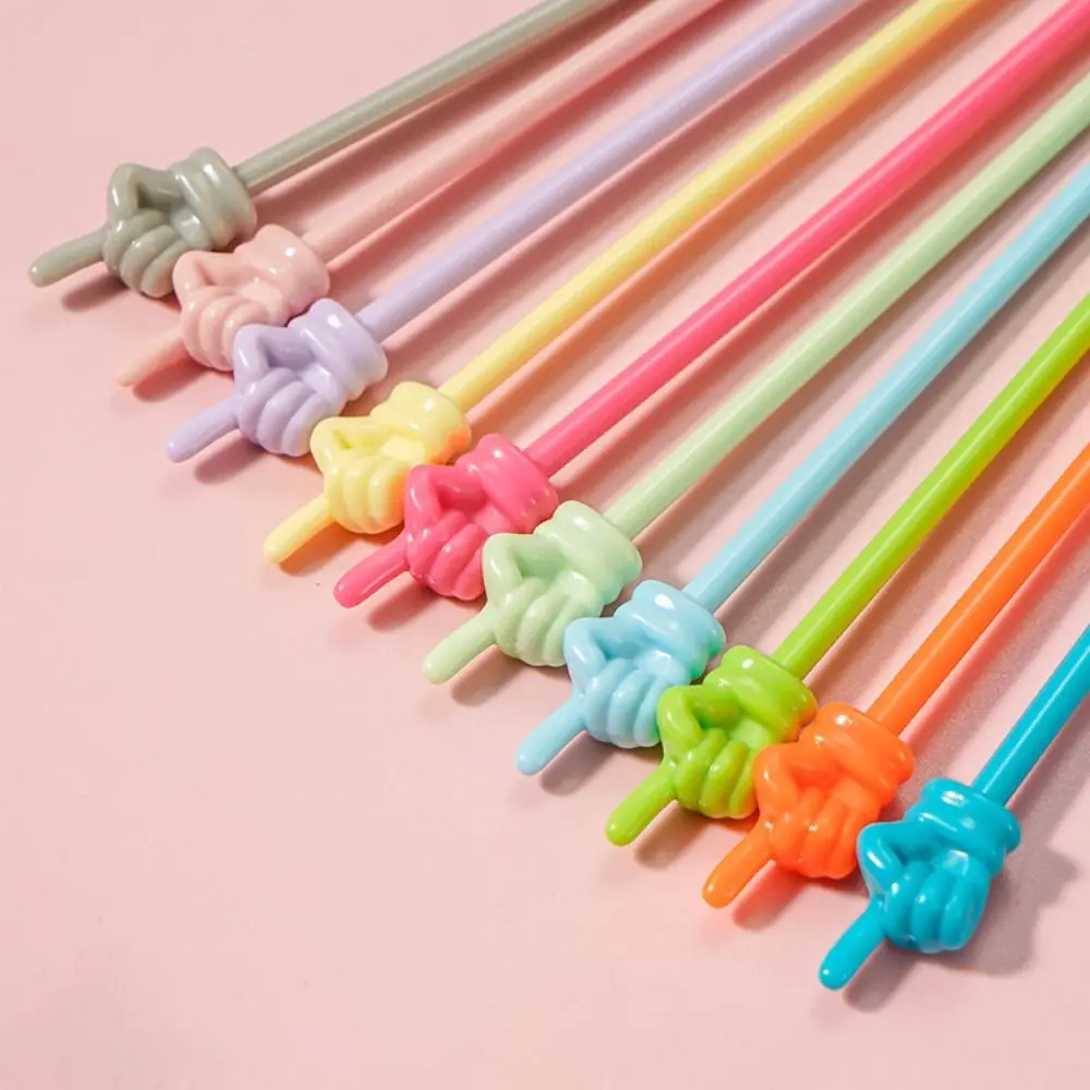 10Pcs/set Colorful Teaching Stick Color Random Smooth Bendable Hand Pointers Stick No Burrs Finger Reading Stick Office