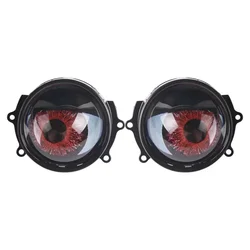 Ojos de diablo LED para coche, lentes de mal de ojo de demonio, 12V, 2 piezas, 3 pulgadas, Control WIFI, Kits de reequipamiento, accesorios de luz