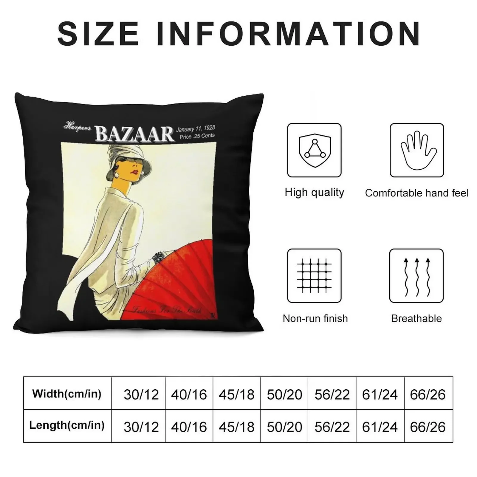 HARPERS BAZAAR : Vintage 1928 Magazine Advertising Print Throw Pillow Sofa Cushion Pillow Cover pillow