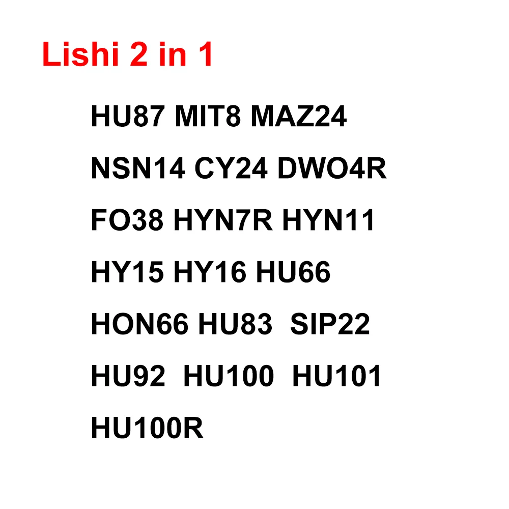 LIshi 2 in 1 HU87 MIT8 F038 MAZ24 NSN14 CY24 DWO4R FO38 HYN7R HYN11 HY15 HY16 HU66 HON66 HU83 SIP22 HU92 HU100 HU101 HU100R 2in1