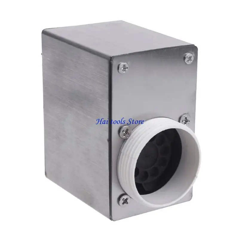 X37E مروحة قوية بمحركين 12 فولت منفاخ مع كابل USB ومحول طاقة AC100-240V 50/60 هرتز للتخييم والشواء وصهر المعادن #3