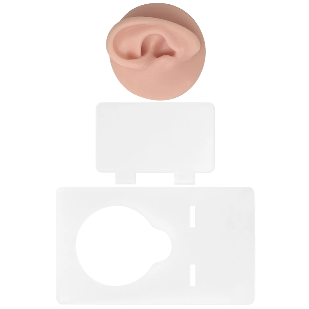 

Silicone Piercing Skin For Tattooing Left Ear 3D Thickened Design Practice Drawing Microblading Practice