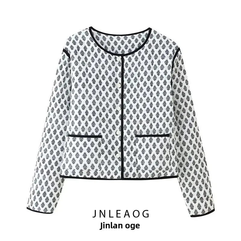 

JNLEAOG модная строчка женская осенняя новинка Sle повседневная свободная посадка из полиэстера длинная све круглая деталь на пуговицах