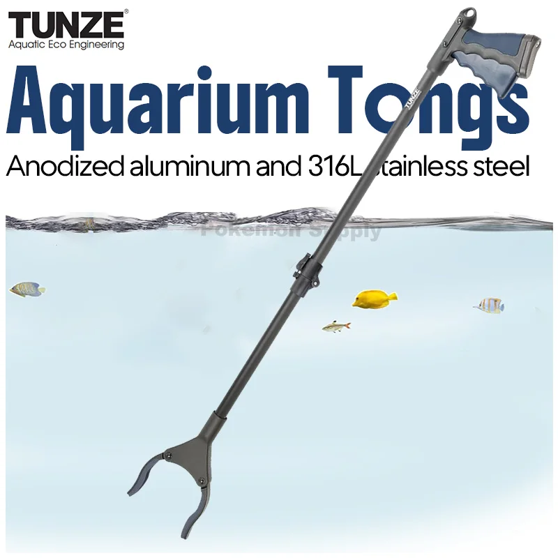 Tunze 0220.440 Aquarium Tongs 86 cm Anodized aluminum and 316L stainless steel rust-proof & durable Suitable for freshwater only