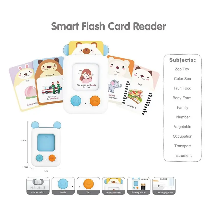 Kinder Frühes Lernen Maschine Baby Lernen Werkzeug Englisch 0-3 Jahre Stimme Sound Buch Bildungs Funktion Aufklärung